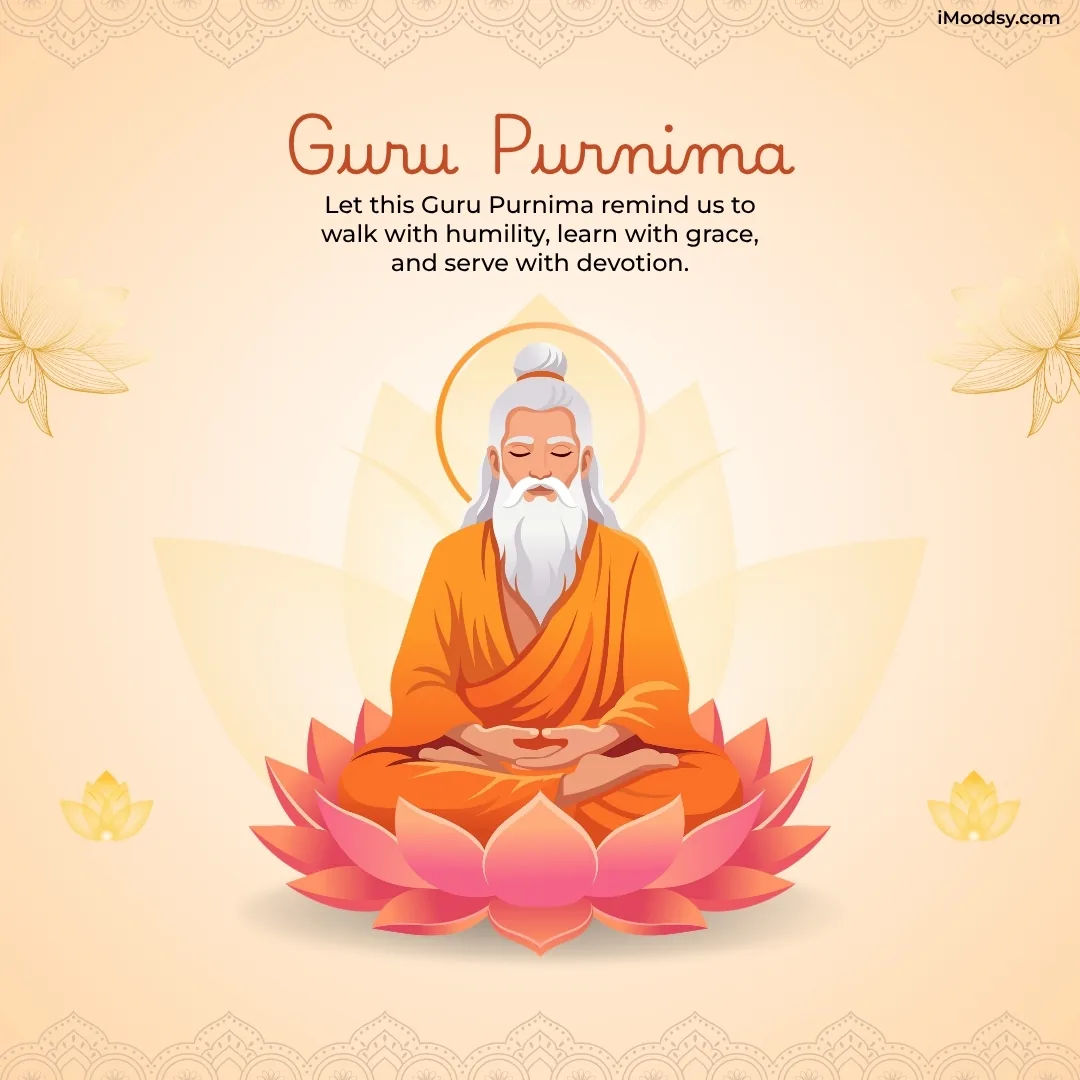 Guru Purnima Spiritual Blessing Image