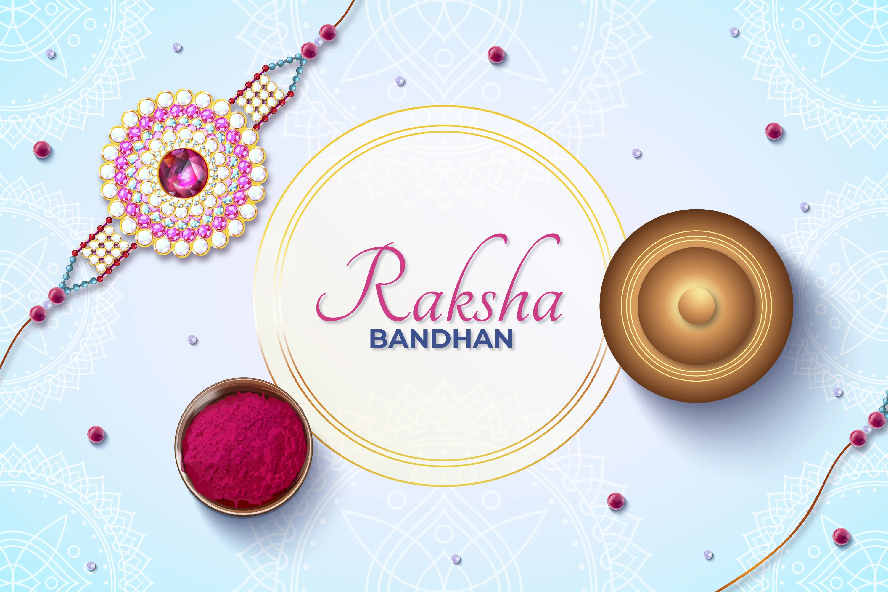 Happy Rakhi Poster Background 2026