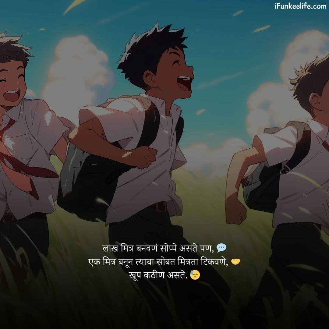 Friendship Shayari 8 Friendship Shayari in Marathi